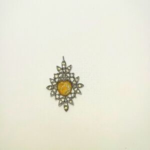 Panetta Vintage Silver And Opal Pendant